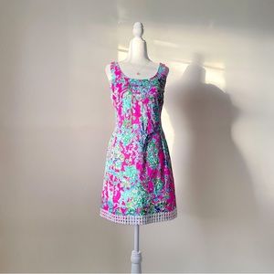 Lilly Pulitzer Pop Pink Southern Charm Eaton Dress